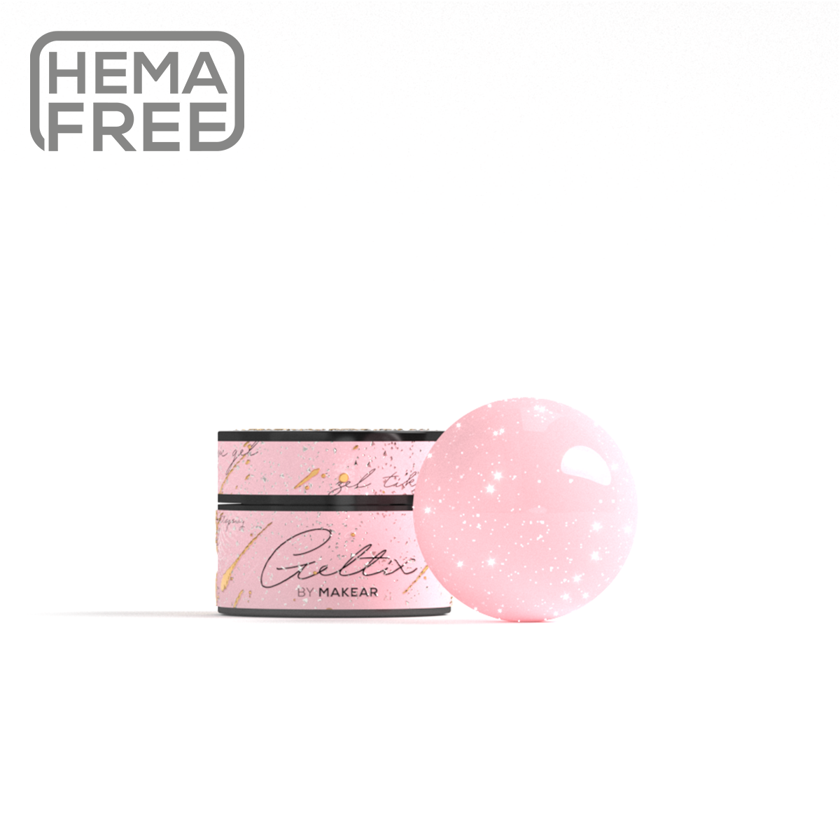 MAKEAR™ GELTIX TIKSOTROPINIS GELIS - PINK SHINE 15ML