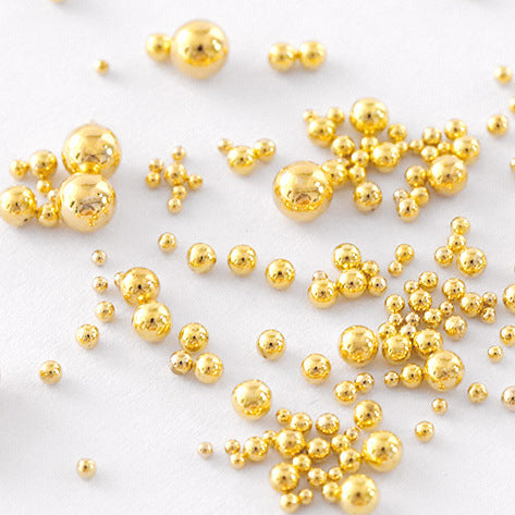 Metaliniai ''Ikriukai'' GOLD - pasirinktinas dydis nuo 0.8mm iki 2mm