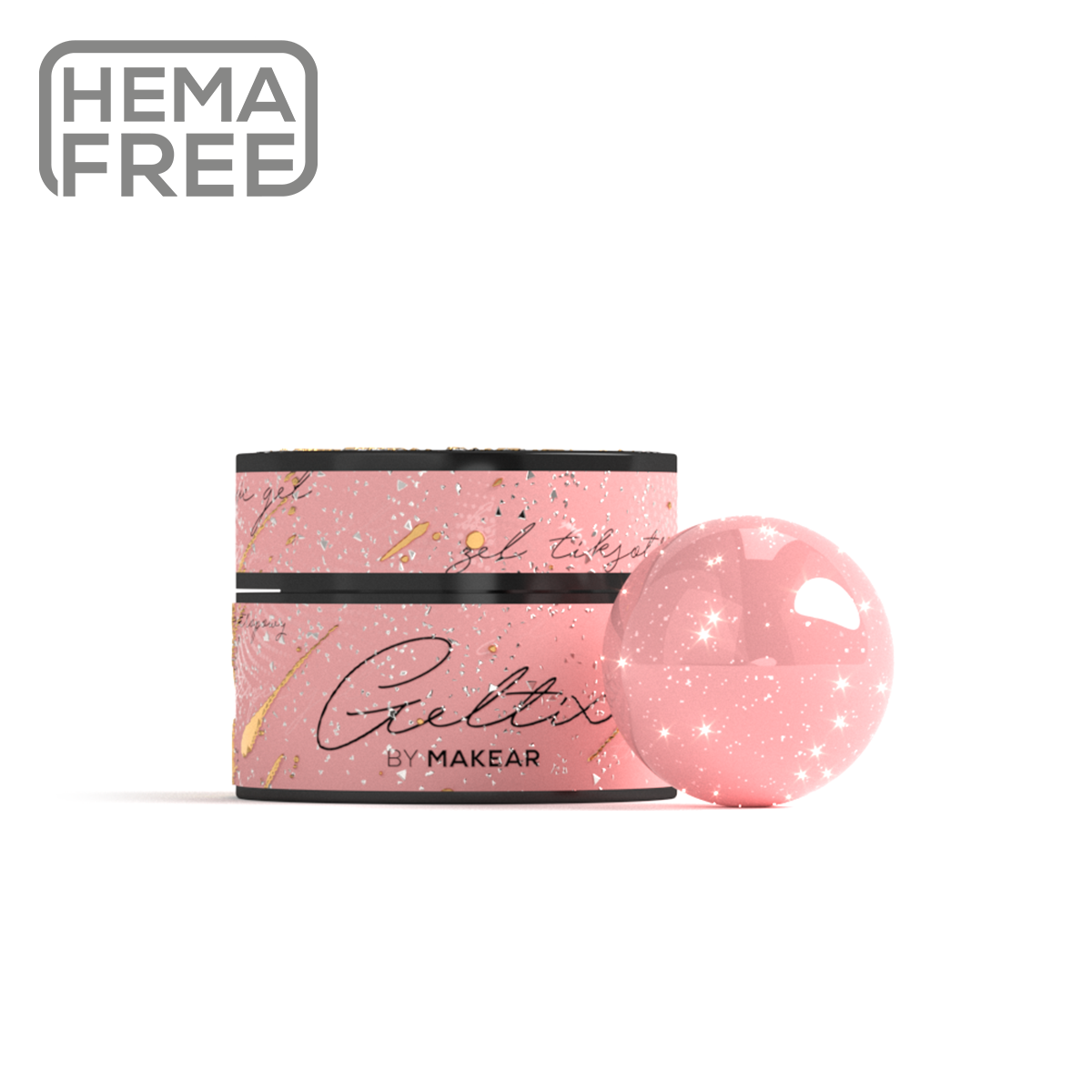 MAKEAR™ GELTIX TIKSOTROPINIS GELIS - ROSE SHINE 50ML