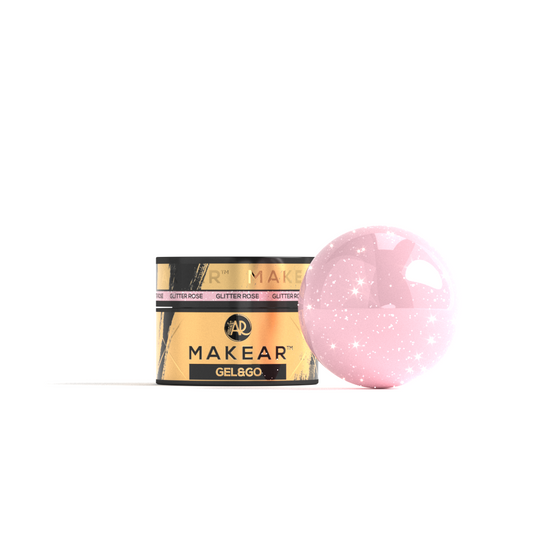 MAKEAR™ GEL&GO GLITTER GELIS - GLITTER ROSE 15ML