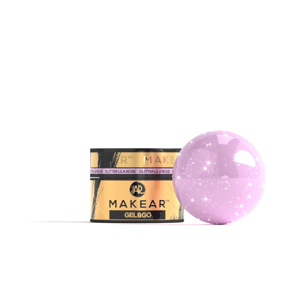 MAKEAR™ GEL&GO GLITTER GELIS - LILA ROSE 15ML