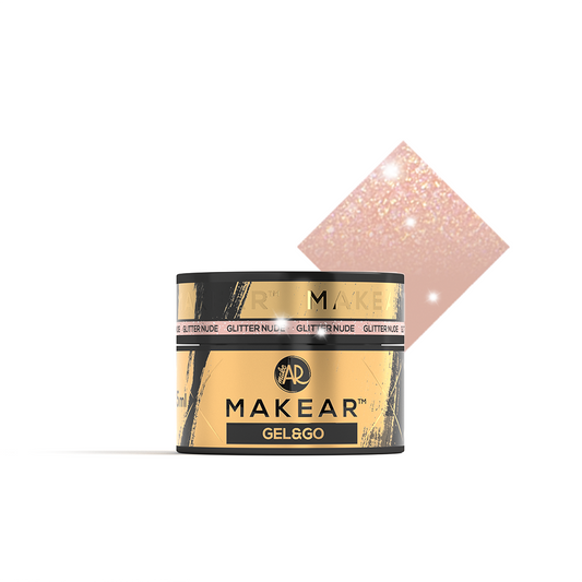 MAKEAR™ GEL&GO GLITTER GELIS - GLITTER NUDE 15ML