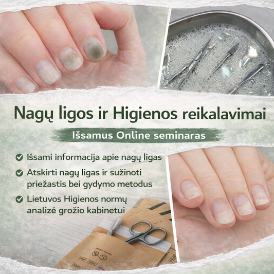 Nagų ligos ir Higienos normų reikalavimui grožio kabinetui