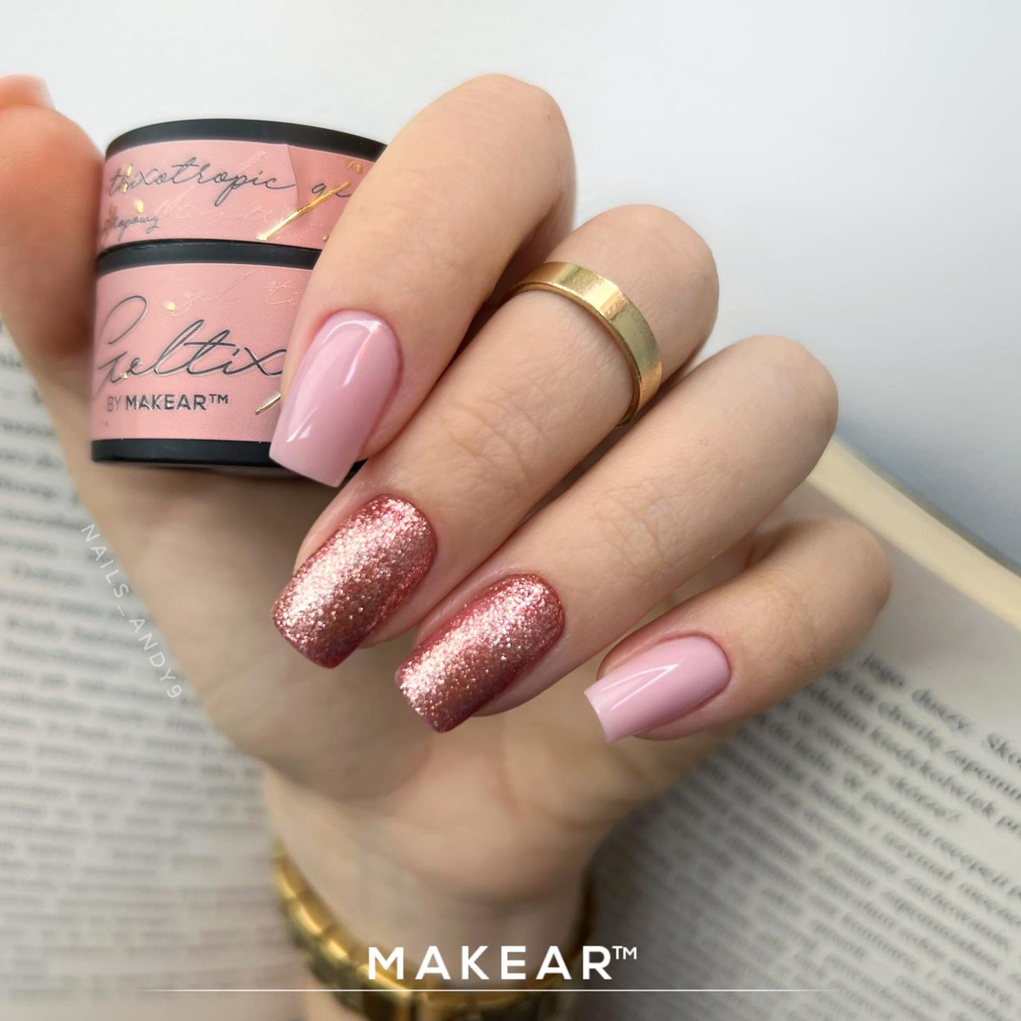 MAKEAR™ GELTIX TIKSOTROPINIS GELIS - PERFECT BLUSH 15ML
